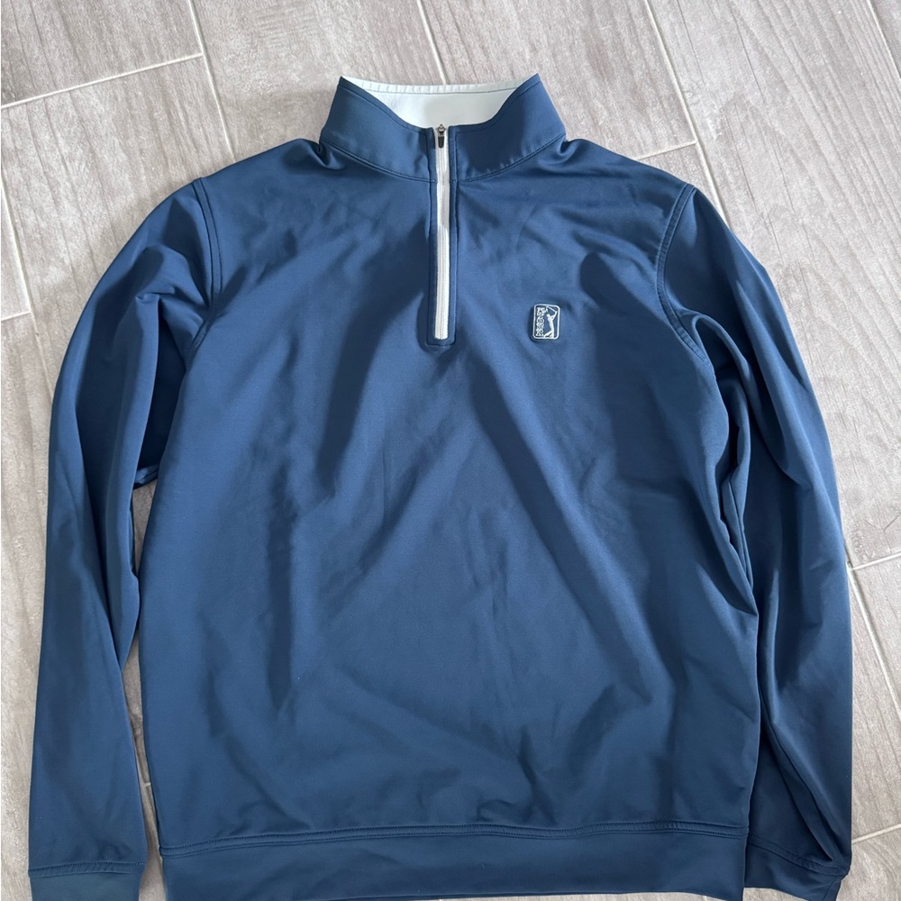 Peter Millar Blue Half-Zip Pullover